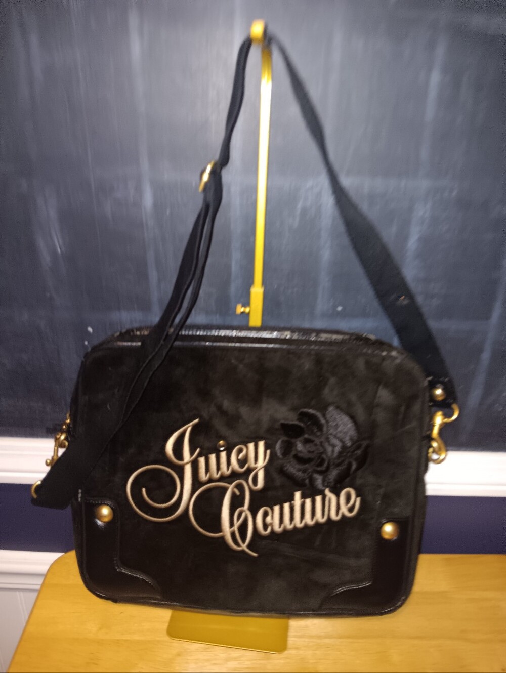 Juicy Couture Vintage Y2k Velour Laptop Bag